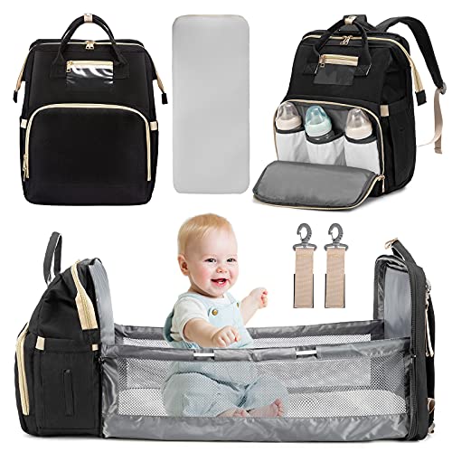 REALER 3 in 1 Diaper Bag Backpack, Diaper Bag with Changing Station