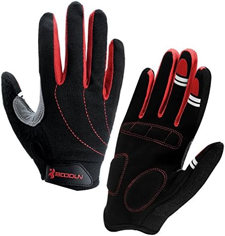 Boodun Biking Gloves,Wearproof Cycling Gloves Full Finger Antiskid Mountain Bike Gloves Road Racing Bicycle Gloves Riding Work Gloves for Women Men