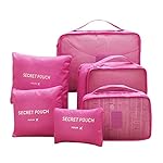 VANKER Simple 6 Pcs On Sale Waterproof Travel Storage Outdoor Convenient(Peach)