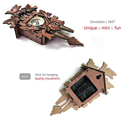 European Style Living Room Retro Wooden Wall Clock Cuckoo Clock Ksruee