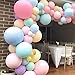 VUMSUM 36 inch Pastel Balloons for Parties 5 pcs Macaron Latex Balloons for Birthday Wedding Engagement Anniversary Christmas Festival Picnic or Any Friends & Family Party Decorations-Pastel Pink