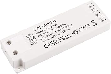 led 2in1 transformator 15w 230v 12v 4 eingebaute mini amp buchsen amazon de baumarkt