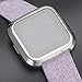 QIBOX Screen Protector Case Compatible with Fitbit Versa, 2-Pack Soft TPU Plated Case All-Around Protector Screen Cover Bumper Compatible with Fitbit Versa Smart Watch (NOT for Versa 2)