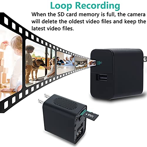 64GB Spy Camera Hidden Camera Charger , Spy Charger Mini Spy Camera 1080p USB Charger Camera spy cam Hidden Nanny Cam,Hidden Spy Cam Hidden Cam Mini,Hidden Cameras with Motion Detection