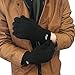 Mens 3m Black Thinsulate Thermal Lined Winter Gloves (Large/Extra Large)