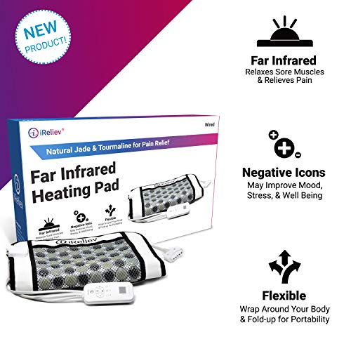 Far Infrared Heating Pad with Natural Jade for Pain Relief by iReliev