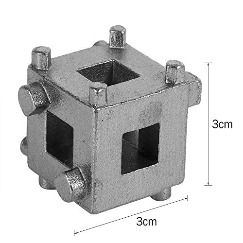 Fbest Disc Brake Piston Spreader Tool Remover Tool, Universal Car Vehicle Rear Drive Disc Brake Piston Remover Tool Caliper Wind Back Cube Calliper Adaptor
