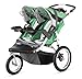 Schwinn Turismo Double Swivel Stroller, Green/Black