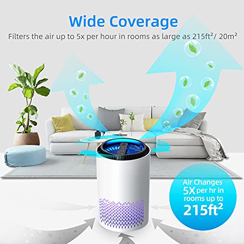Kloudi HEPA Air Purifier Air Filter with Air Pretreatment System Air
