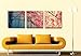 Gardenia Art - Red Maples Canvas Prints Wall Art Tree Scenery Landscape Wall Decor Paintings Stretched and Framed Modern Artwork for Living Room and Bedroom, 16x16 in, 3 pcs/set
