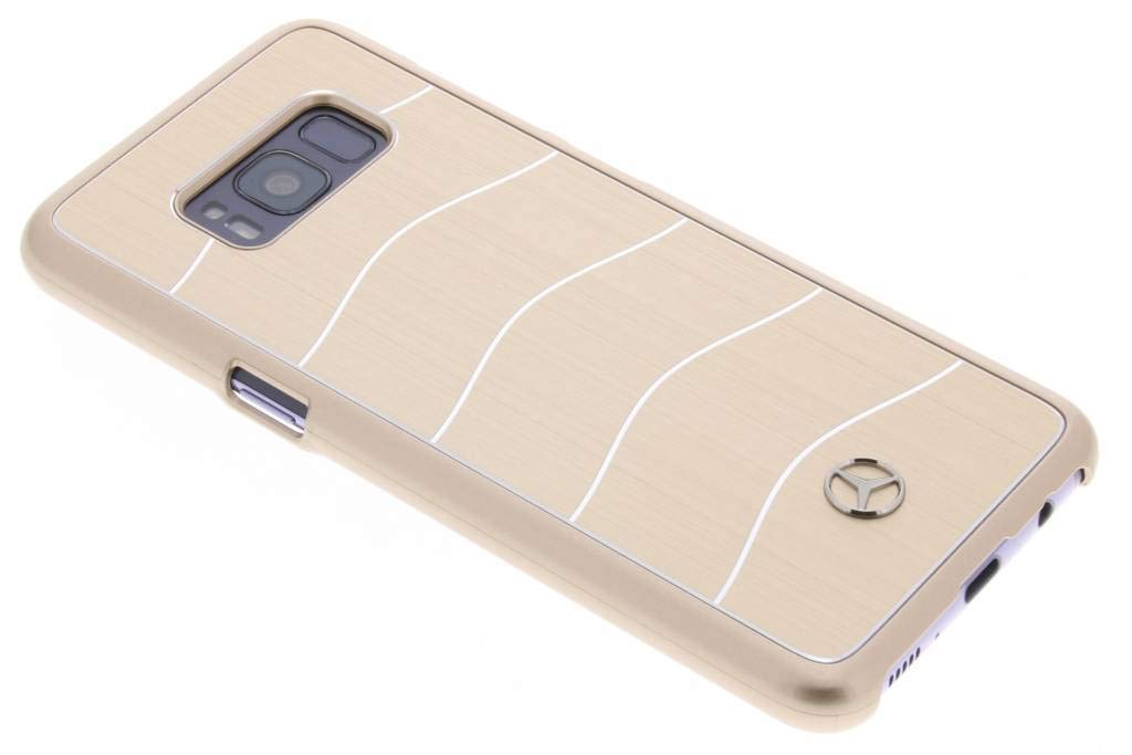 Mercedes-Benz Wave VIII Brushed Aluminium Hard Case for Galaxy S8 - Gold