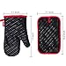 Oven Mitt and Potholders, DEIK Heat Resistant Oven Mitts Kit, Kitchen Cooking Gloves.