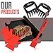 Superior Value Set: Silicone BBQ/Cooking Gloves Plus Grill Mat Plus Meat Claws Plus Silicone Baster Plus eBook w/ 300 Recipes. Impress Your Family and Friends with Your Professional BBQ Kit