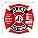 Pet Alert Stickers – Save My Pets in Case of Emergency Stickers – Inside The Window Static Cling Window Decals 4 Pack – UV Resistant Removable, NO Adhesive - Bonus: Pet Alert Wallet Card
