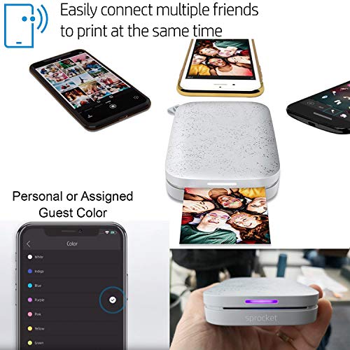HP Sprocket Portable Photo Printer (2nd Edition) for iPhone or Android