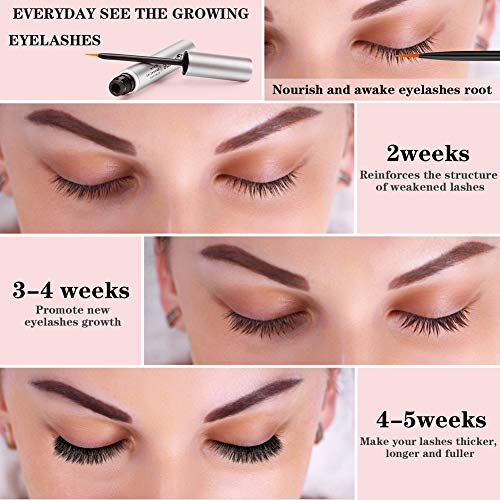 Wimpernserum zur Wimpernverlängerung 5ml, Wimpern Booster Verlängerung der Wimpern Wimpernwachstum