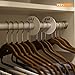 Clothing Size Dividers 55 Pieces Round Hangers Closet Dividers Multi COLORED Size Series XXS to XXXL and 15 Blank Pieces with Marker Pen, Rack Size Dividers Round Hanger Garment Sorting Storage Tubes