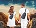Canvas Sling Chest bag for Men Women, Unisex Shoulder Crossbody Backpack for Travel Hiking Camping Cycling or other Outdoor activities by Termichy (Black)