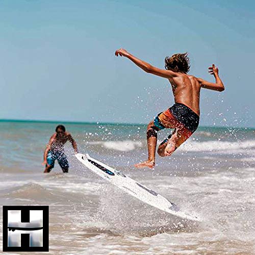 Hammer Traction Skim Kit - Rasta - Tail Stomp Pad Plus Arch Bar for Skimboards Combo - Made in The USA