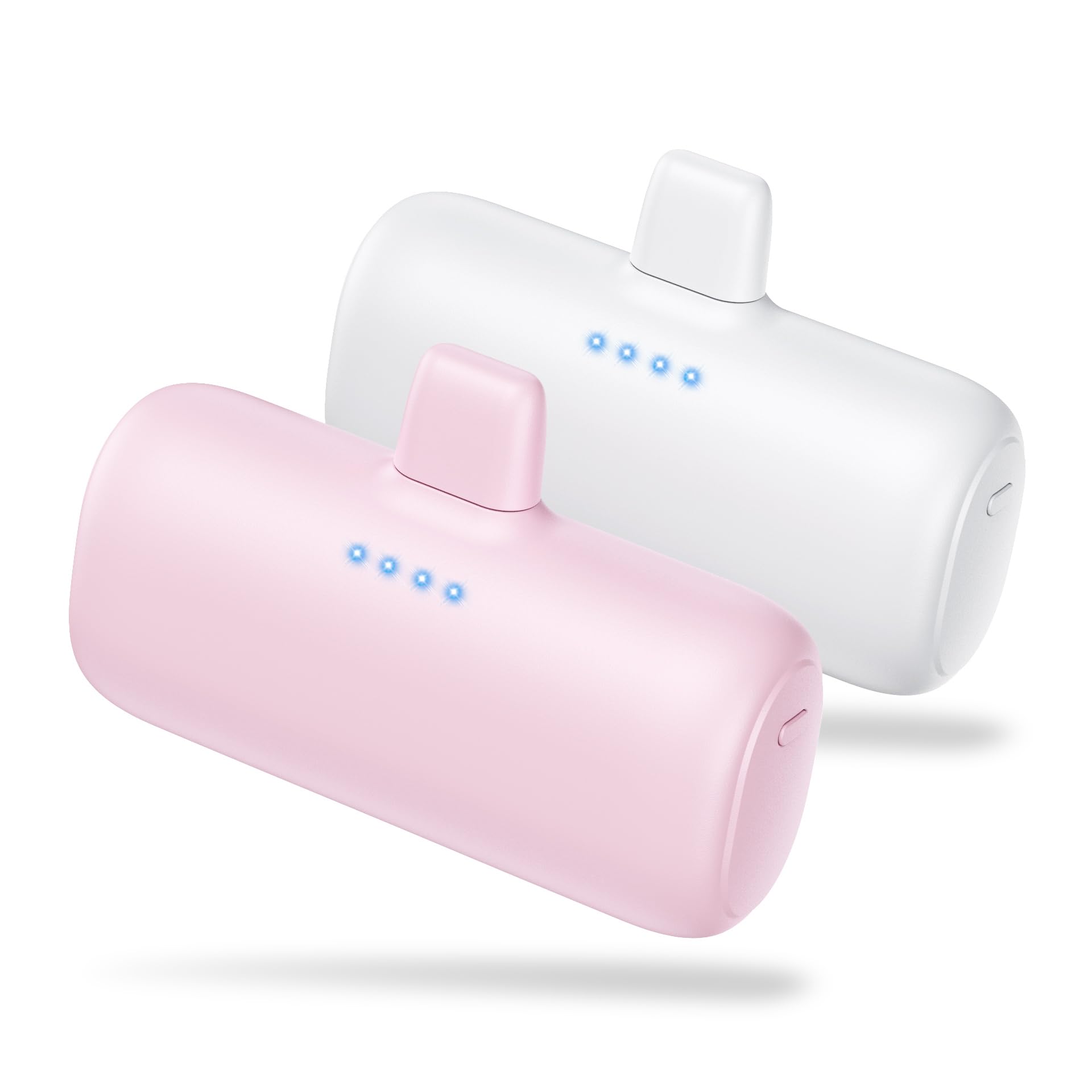 [2-Pack] Mini Portable Charger for iPhone,5200mAh Ultra Compact PD Fast Charging Power Bank,Plug-in Battery Pack Travel Cordless Phone Charger,Compatible with iPhone 14/14Pro/13/12/11/X/8/7/6plus etc