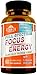 Kerala Herbs FOCUS ENERGY for Added Attention Boost Mood Increase Brain Memory Mental Cognitive Enhancer Anti Stress Anxiety Depression Panic Ashwagandha Ginkgo Ginseng Nerve Tonic Super Food