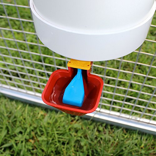 Royal Rooster Chicken Feeder With Rain Cover And Valve Cup Waterer