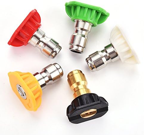Pressure Washer Sprayer Nozzle Tip Size 3.0 or 030 Set of 5 Tips Stainless Steel for 1500 PSI, 2000 PSI, 2500 PSI 3000 Psi Pressure Washer (3.0)