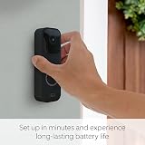 Blink Video Doorbell Black 1080p HD Two-Way Audio Battery Powered view 5