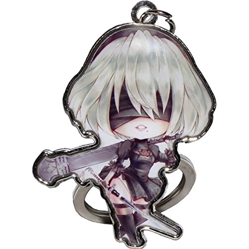 Gb arts nier automata (2b) keychain pendant