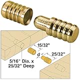 Platte River 928070, Hardware, Table, Table Leaf Hardware, Table Pins - Yellow Zinc, 10-pack
