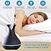 Gold Armour Essential Oil Diffuser, 400ml Wood Grain Aromatherapy Diffuser Ultrasonic Cool Mist Humidifier with Color LED Lights Changing and Auto Shut-Off for Bedroom Office Home (Dark)