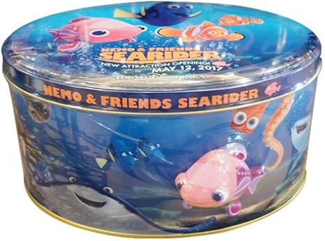 Amazon Co Jp 缶入りおせんべい 米菓 ニモ フレンズ シーライダー ファインディング ニモ ドリー お菓子 お土産 東京ディズニーシー限定 ホビー