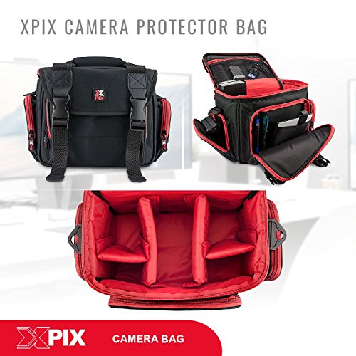 image for Photo Savings Xpix Deluxe Camera/Camcorder & Accessories Protector Bag