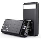 Power Bank Fast Charging 50000mAh - 22.5W Portable Charger USB C Quick Charge with 4 Outputs & 3 Inputs LED Display Huge Capacity External Battery Pack for iPhone, Samsung, iPad etc Black