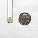 A+O Gift for Mom, CZ Pave Disc Necklace in 14K Rose Gold