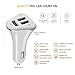 Car Charger, 3 Port USB [White] with 2-in-1 Lightning Micro USB Cable for iPhone 7 6S Plus 6 5SE 5S 5 5C 4S , Samsung Galaxy S7 S6 Edge, Note 5 4 S5 Tab S, LG G5 G4 HTC Nexus iPads pro portable