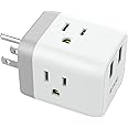 Multi Plug Outlet Extender with USB, TROND Electrical Wall Outlet Splitter, Multiple Plug Extender Outlet Box with 2 USB Char