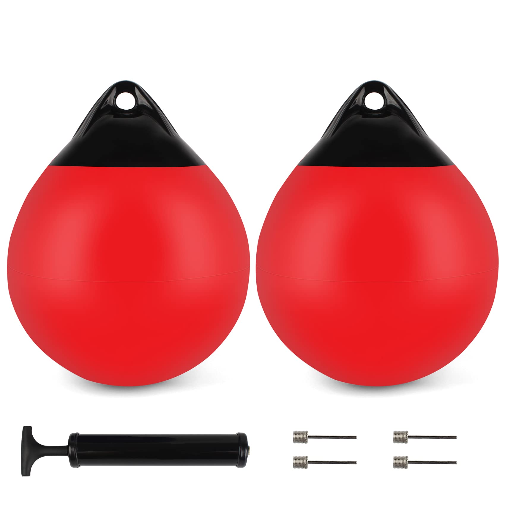 YLVERX Pair Of Boat Mooring Buoys, Marine Grade Inflatable Vinyl Round - View #10
