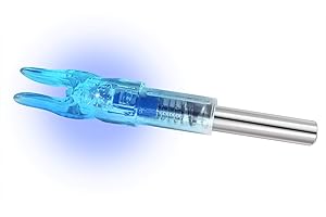 LZWOW 6PCS-New S Lighted Nock for Arrows with .244/6.2mm Inside Diameter Led Nocks with Switch Button for Archery Hunting