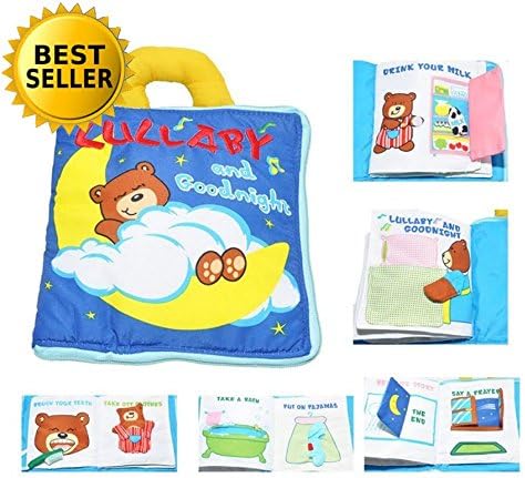 LULLABY BOOK | Premium Soft Cloth Quiet Book for Babies &amp; Toddlers | Durable Fabric Activity Books | Educational Development Montessori Toy | Baby Shower Gift for Boy &amp; Girl | 100% Guarantee