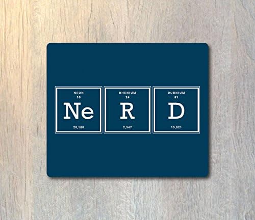 Funny Mouse Pad - Nerd Mouse Pad - Periodic Table Mouse Pad - Custom Personalized - Science Typography Computer or Office Work Station Decor