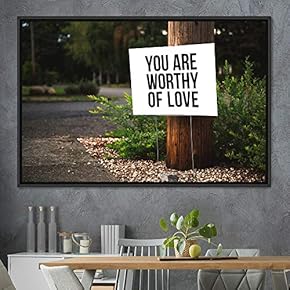 signwin Framed Canvas Wall Art Pressed Quotes 3D...