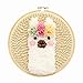 Yamix DIY Latch Hook Kits for Kids Beginner, Rug Hooking Rug Crafts Knitting Embroidery Kit Punch Needle Starter Kit with Punch Needle Colorful Yarn Pattern Preprinted