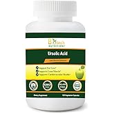 Biotech Nutritions Ursolic Acid 200 mg Gelatin Free Non-GMO Made in USA, 120 Count