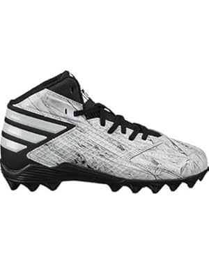 Freak Mid Junior Football/Lacrosse Cleats B49388 - White/White/Platinum