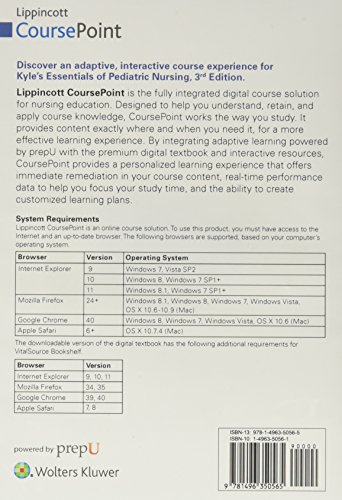 Lippincott CoursePoint for Kyle & Carman: Essentials of Pediatric Nursing - //medicalbooks.filipinodoctors.org