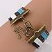 Doinshop New Useful Cute Nice Fashion Infinity Pearl PU Leather Alloy Charm Bracelet