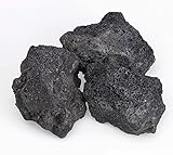 American Fireglass 10-Pound Black Lava Rock, XXL 4-6 Inch