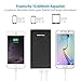 POWERADD 2nd Gen Pilot 2GS 10000mAh Power Bank, Dual USB Port Portable Charger 3.4A High-Speed Charge for iPhone, Samsung Galaxy, Other Smartphone and Tablet - Black (Apple Cable Not Included)