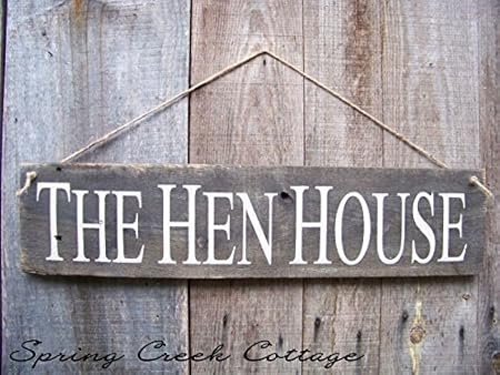 Chicken Signs Hen House Chicken Coop Decor Rustic Handpainted